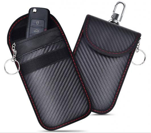 2 Pack Faraday Bag Car Key Signal Blocking Pouch Keyless Entry Car Keys Case RFID Blocker Bag for Car Security