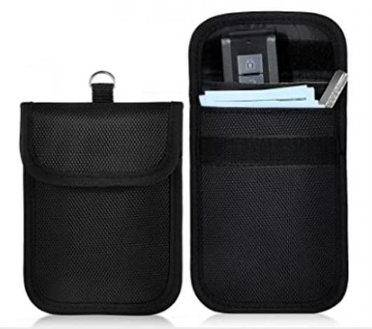 2 Pieces Key Fob Bag Protector Faraday Key Bag Faraday Cage Protector Key Fob Signal Blocker Bag