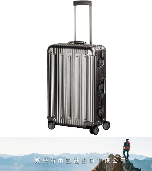 Aluminum Luggage, Carry On Spinner Hard Shell Suitcase