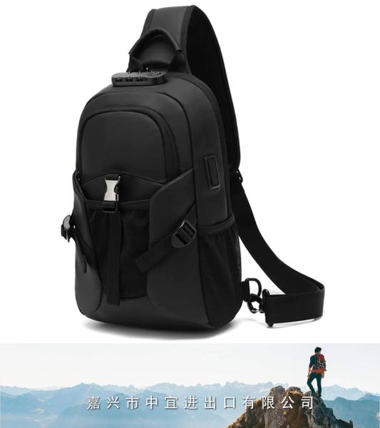 Anti Theft Sling Bag, Shoulder Crossbody Backpack