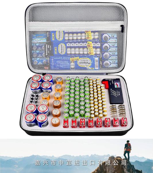 Battery Organizer, Battery Storage Case