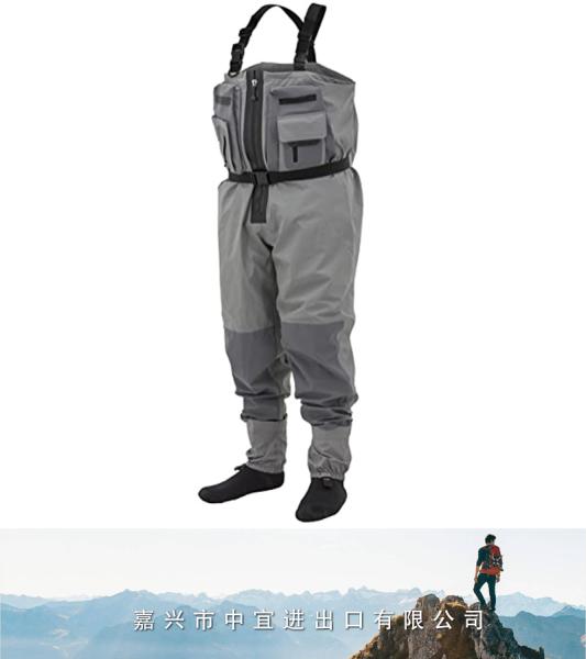 Breathable Zip Front Stockingfoot Wader