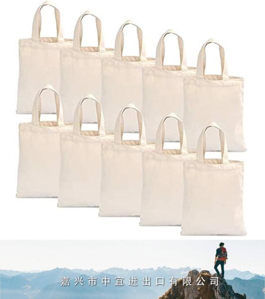 Canvas Tote Bag, Cotton Reusable Shopping Bag