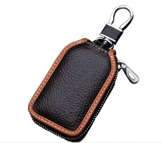 Car Key Case Superior Genuine Leather Auto Key FOB Holder Smart KeyChain Protector Cover