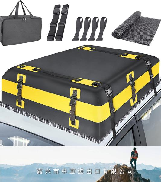 Roof Top Cargo Carrier Shkalacar 425L Roof Cargo Carrier Bag - Universal Waterproof Rooftop Storage For Travel Car Roof Luggage Carrier