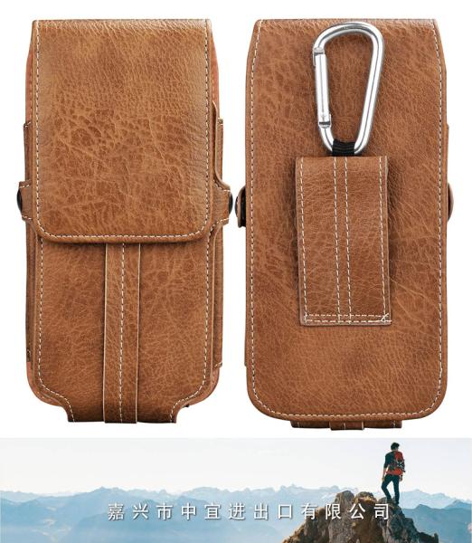 Cell Phone Holster, PU Leather Belt Clip Pouch