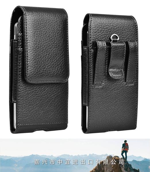 Cell Phone Holster Pouch, Leather Wallet Case