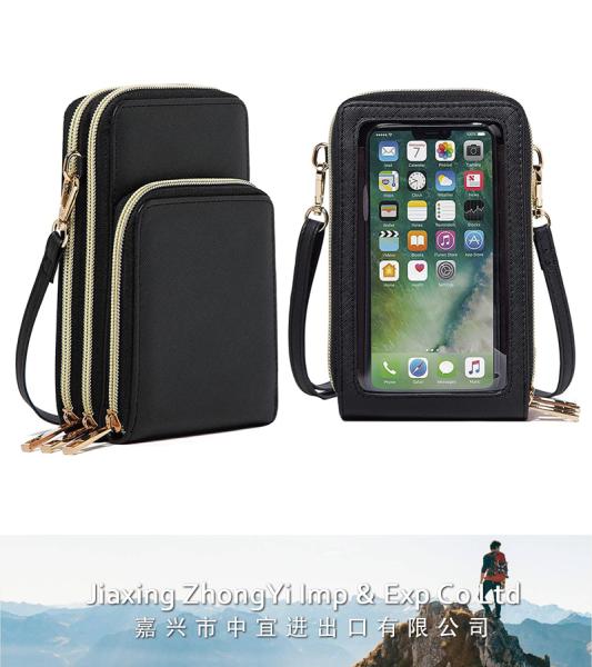 Cell Phone Purse, PU Leather Crossbody Bag