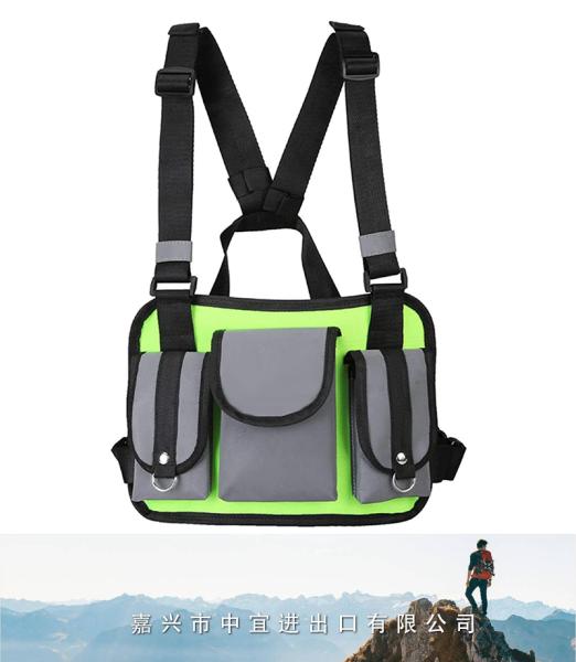 Chest Backpack, Reflective Vest