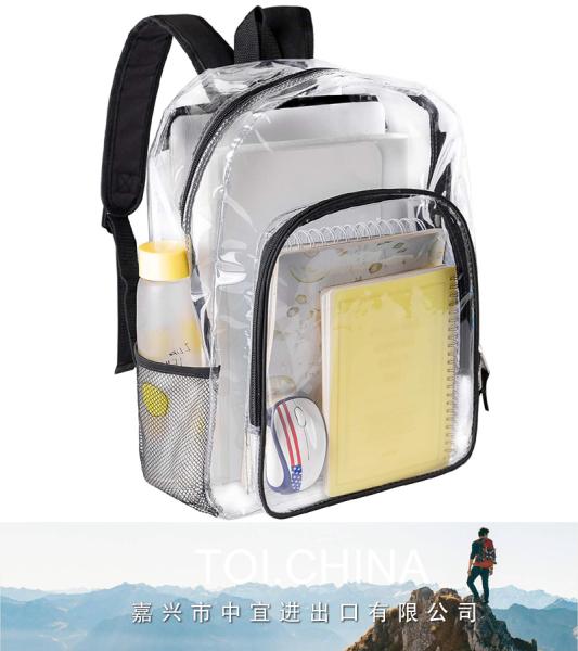 Clear Backpack, Heavy Duty Clear Bookbag