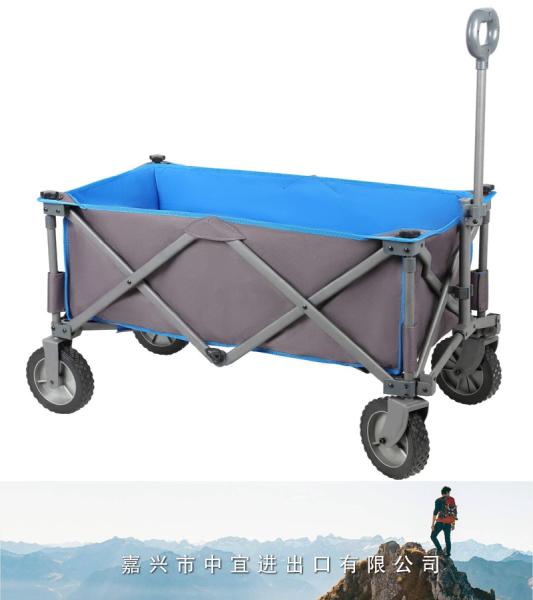 Collapsible Folding Utility Wagon Cart, Heavy Duty Folding Cart