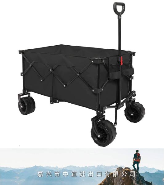 Collapsible Folding Wagon, Folding Garden Portable Hand Cart