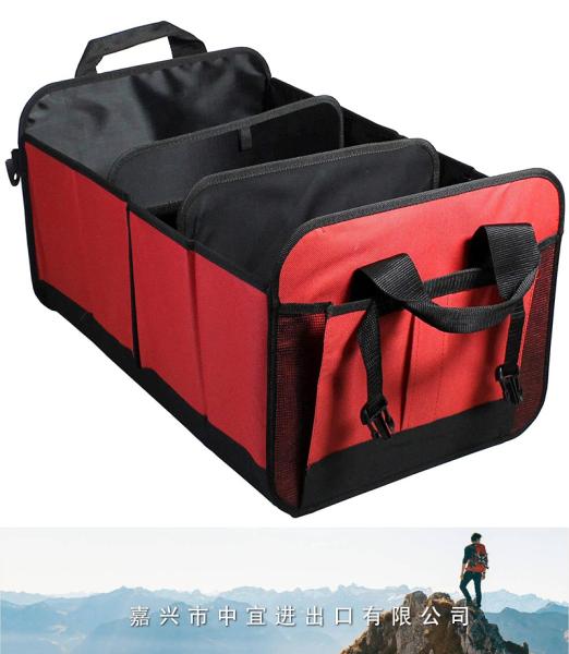 Collapsible Heavy Duty Organizer, Car Trunk Storage Organizer Bin