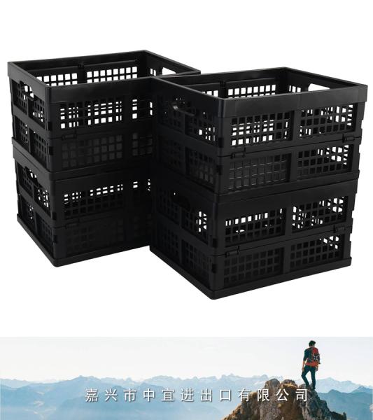 Collapsible Milk Crates, Utility Folding Baskets
