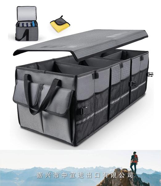 Collapsible Trunk Organizer, Insulated Leakproof Cooler Bag