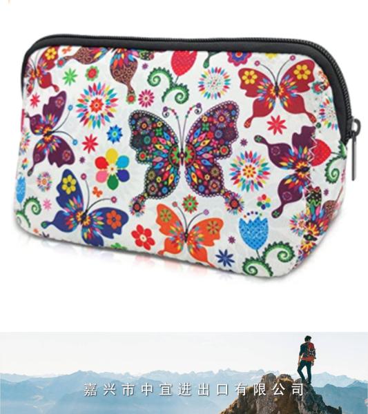 Cosmetic Bag, Waterproof Neoprene Zipper Pouch