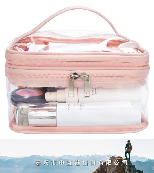 Double Layer Clear Cosmetic Bag, Makeup Bag