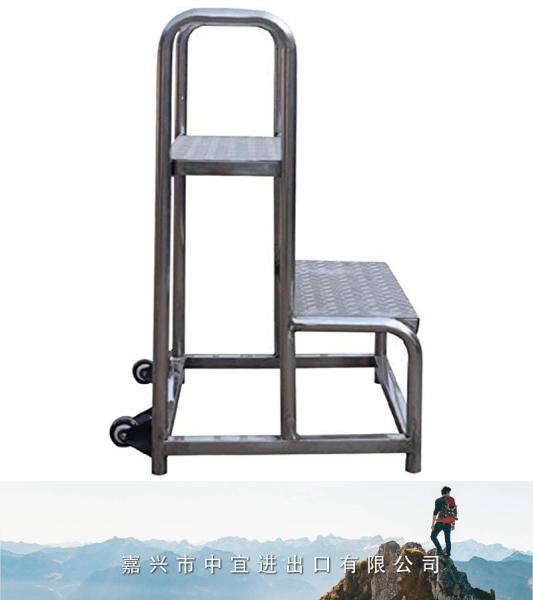 Dual Purpose Step Stool, Warehouse Ascending Ladder