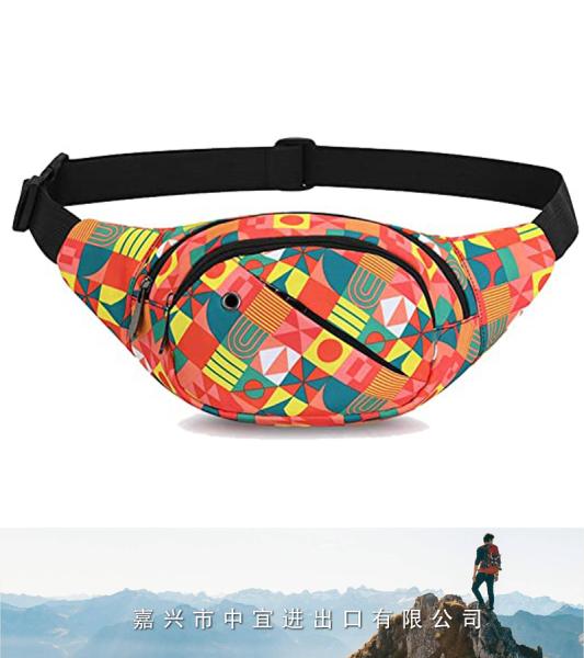 Fanny Pack Waist Bag, Adjustable Belt Hip Bum Bag