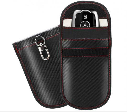 Faraday Bag for Key Fob (2 Pack), Faraday Cage Protector - Car RFID Signal Blocking, Anti-Theft Pouch, Anti-Hacking Case Blocker