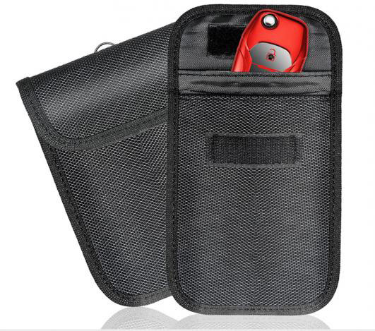 Faraday Bag for Key Fob, RFID Key Fob Protector RF Car Signal Blocking, Anti-Theft Pouch, Anti-Hacking Case Blocker