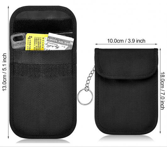 Faraday Bag for Key Fob,RFID Key Fob Protector RF Car Signal Blocking Case Key Bag