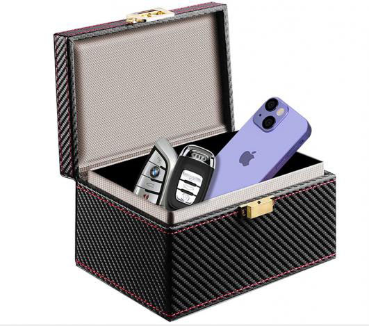 Faraday Box, RFID Signal Blocking Box, Faraday Bag Signal Blocking Bag Shielding Pouch Wallet Case for Car Key