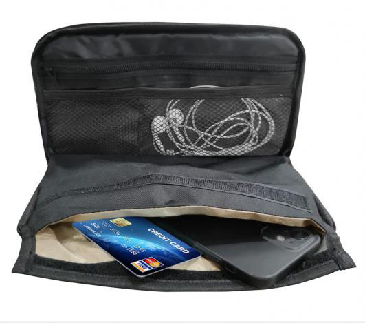 Faraday Cell Phone Cage Bag, Signal Blocking Mobile Wallet Pouch Case with Anti-Hacking, EMF/Radiation Protection