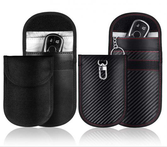 Faraday Key Fob Bags Faraday Cage Protector Car RFID Signal Blocking Cases Anti Theft Fob Protectors Anti-Tracking Pouch