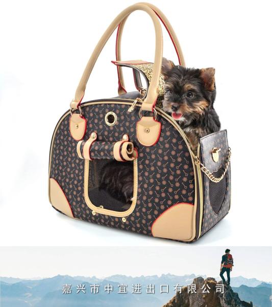 Fashion Pet Dog Carrier Purse, Foldable Dog Cat Handbag