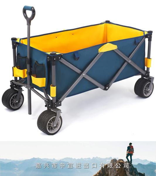 Folding Wagon Cart, Heavy Duty Collapsible Cart