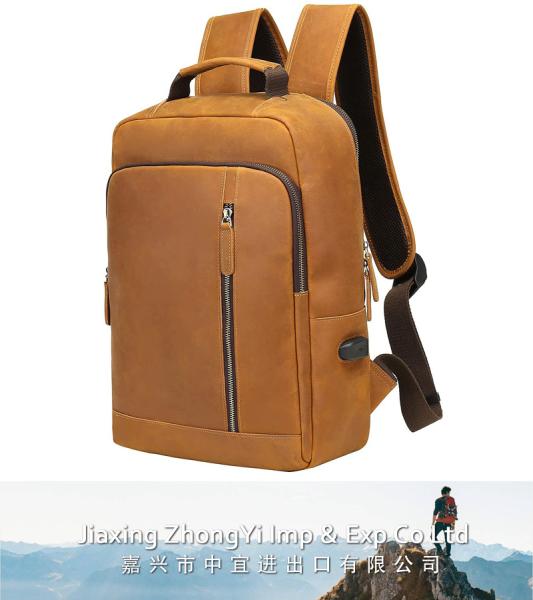 Genuine Leather Backpack, Laptop Backpack