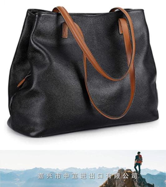 Genuine Leather Handbag, Shoulder Hobo Bag