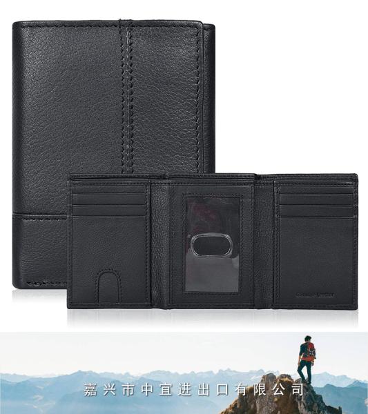 Genuine Slim RFID Wallet, Trifold Wallet