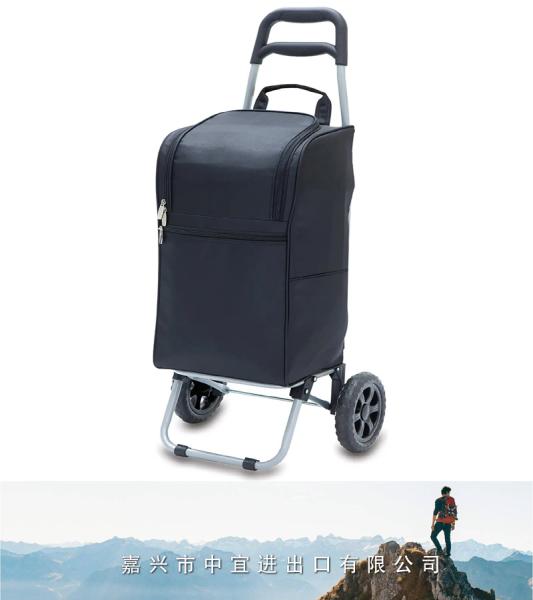 Insulated Cart Cooler, Wheeled Trolley Bag