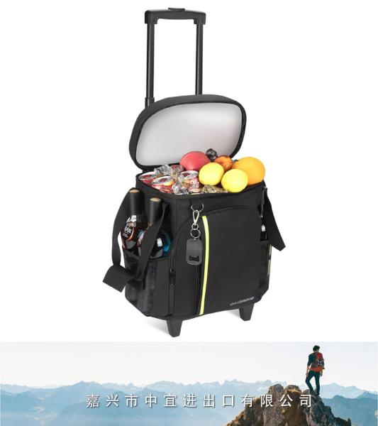 Insulated Rolling Cooler Bag, Wheeled Cooler Bag, Soft Cooler Cart