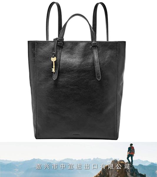 Leather Convertible Backpack, Purse Handbag