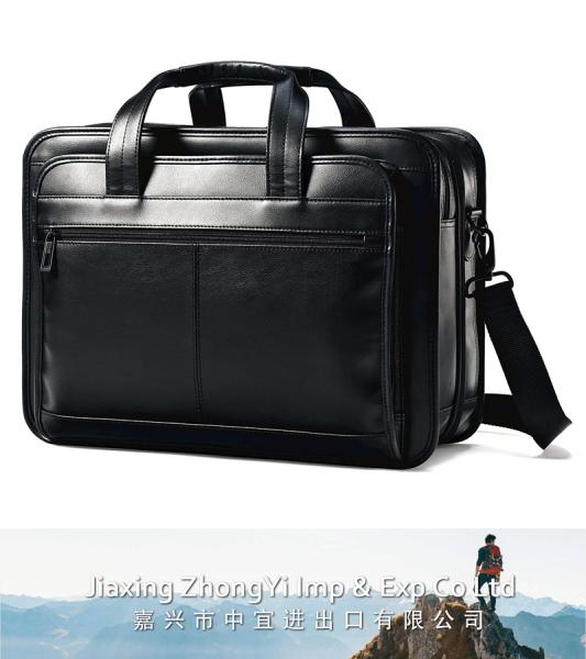 Leather Expandable Briefcase