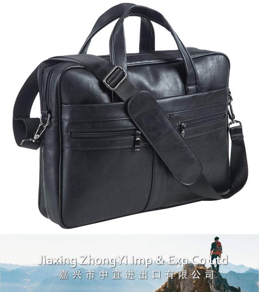 Leather Messenger Bag, Laptop Briefcase