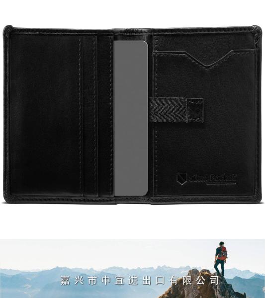 Leather RFID Blocking Wallet, RFID Mens Bi-Fold Wallet