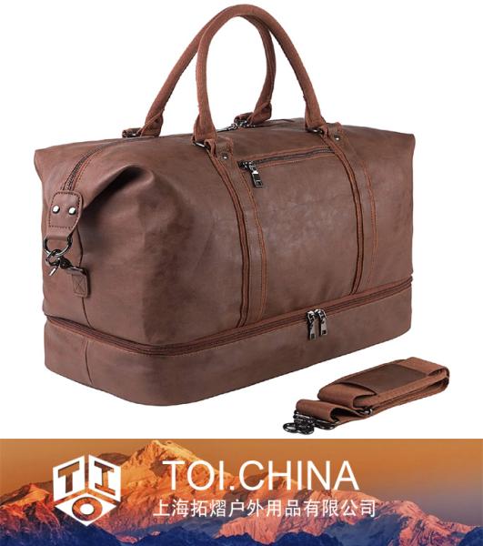 Leather Travel Bag, Weekender Overnight Bag