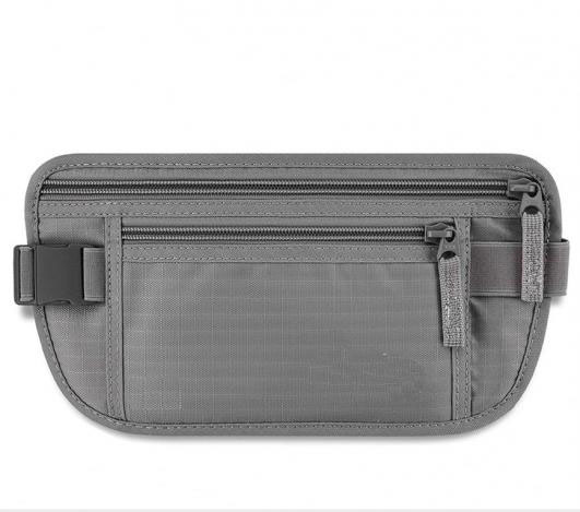 Lightweight Nylon Material RFID Money Belt Pouch for Travel with RFID Blocking Sleeves