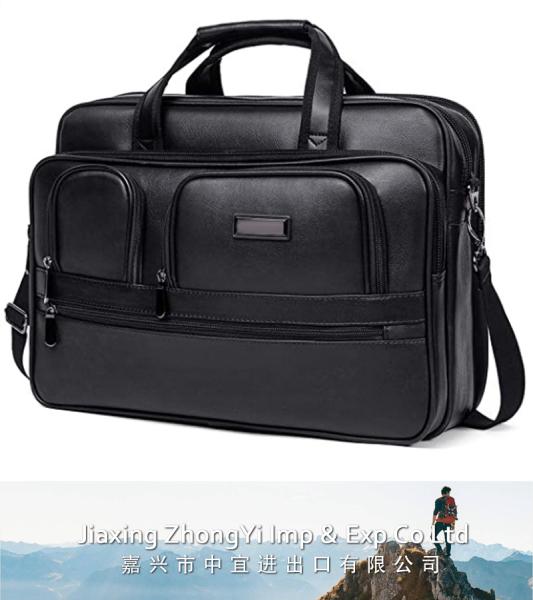 Men Briefcase, Leather Laptop Bag