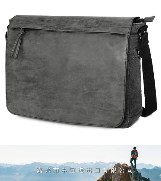Mens Laptop Messenger Bag, Water Resistant Shoulder Bag