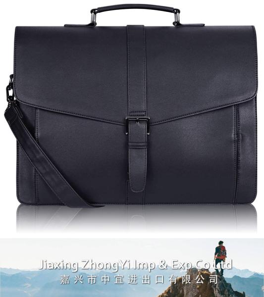 Mens Leather Briefcase, Laptop Messenger Bag