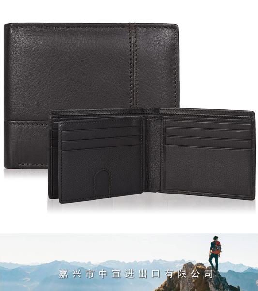 Mens Leather Wallet, RFID Blocking Bifold Wallet