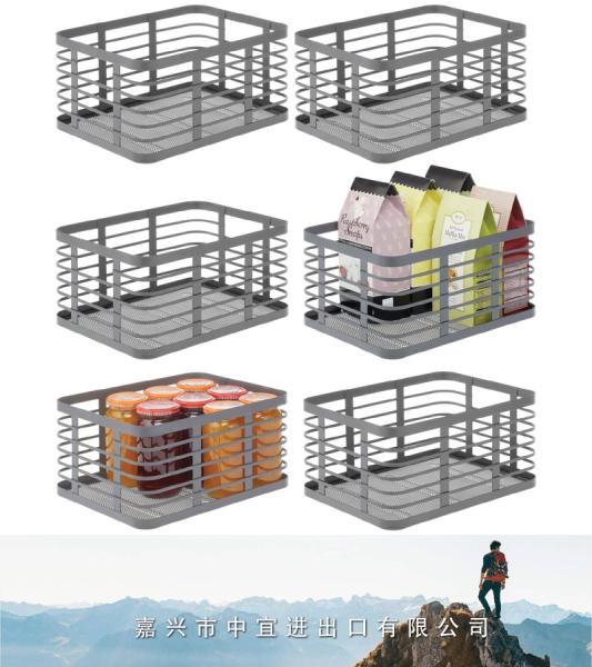 Metal Wire Food Organizer, Storage Bin Basket