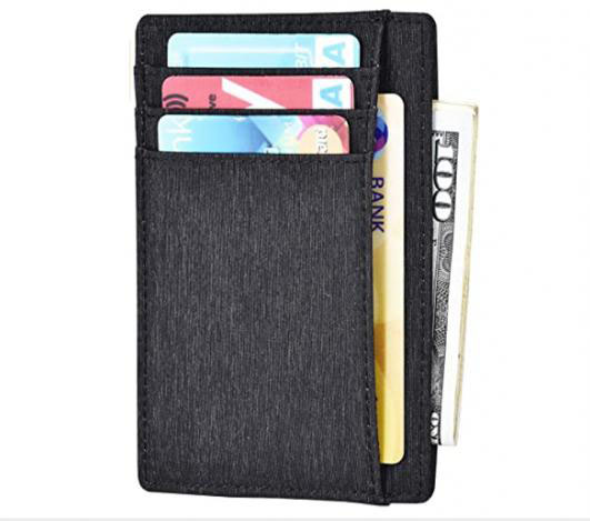 RFID Blocking Front Pocket Wallet Credit Card Holder