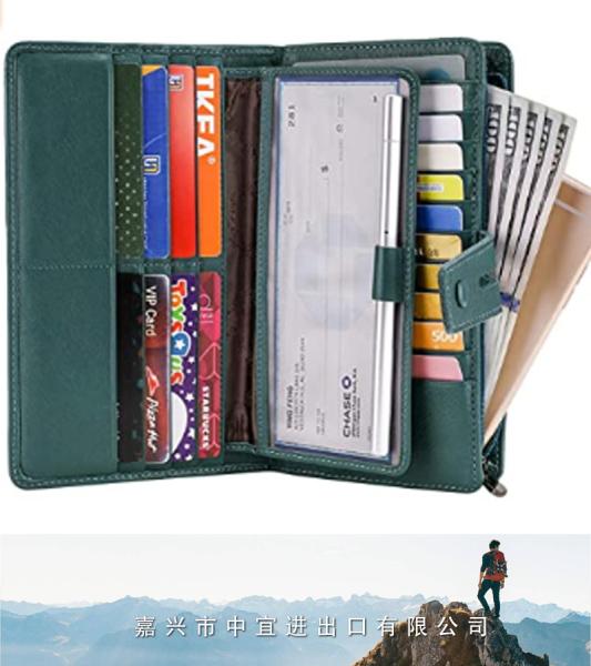 RFID Blocking Leather Wallet, RFID Credit Cards Organizer