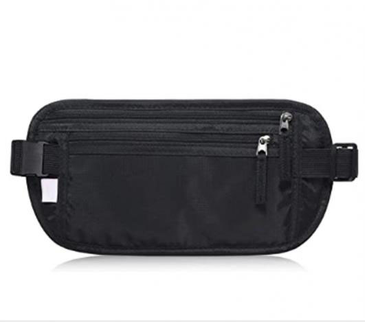 RFID Blocking Travel Wallet - Money Belt Passport Holder, Waist Pack